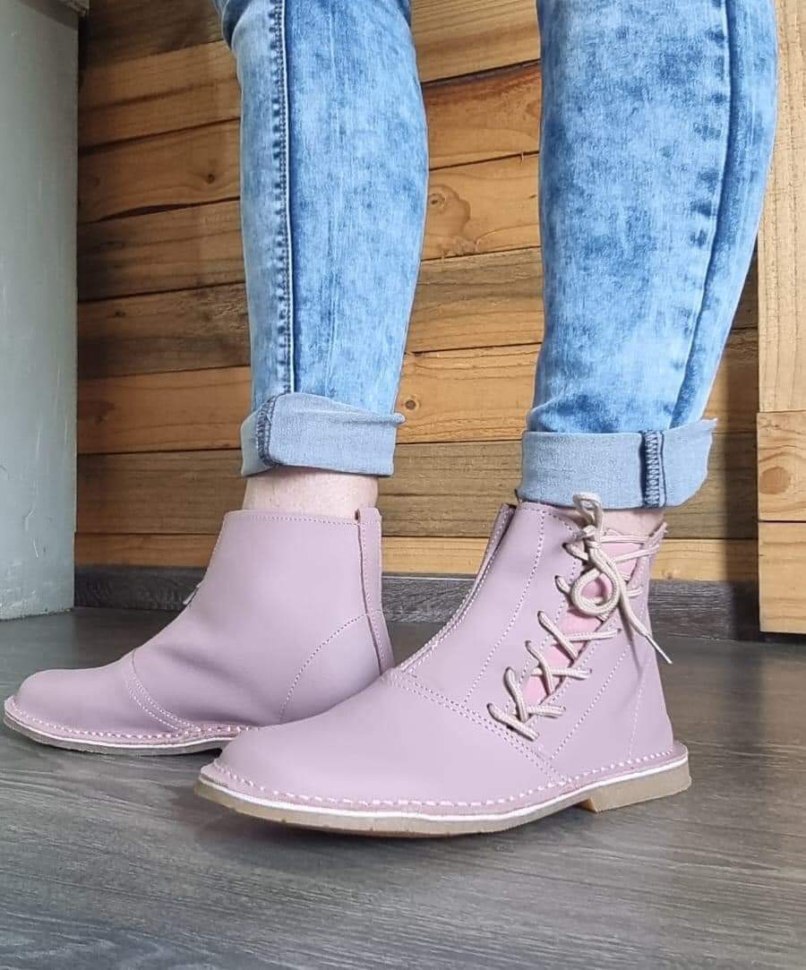 Ladies Genuine leather side lave vellie boot  The Beautiful  3 Pink 