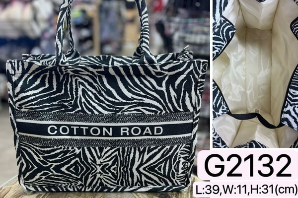 Cotton Road Canvas Handbag  The Beautiful  Style 1  