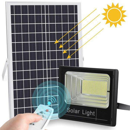 100W SMD Solar LED Flood Light with Remote control  The Beautiful    