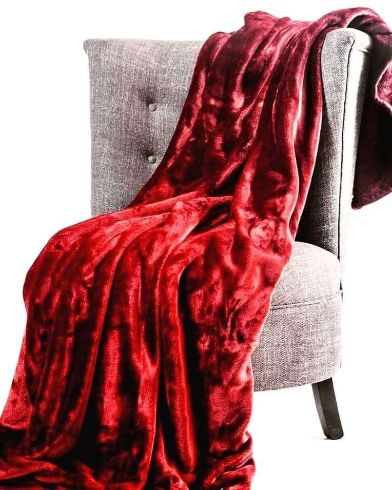 Velvet Fleece blanket  The Beautiful Maroon  