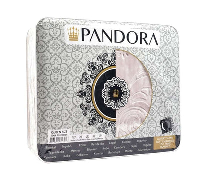 Pandora Mink Blanket (Queen Size)  The Beautiful Pink  