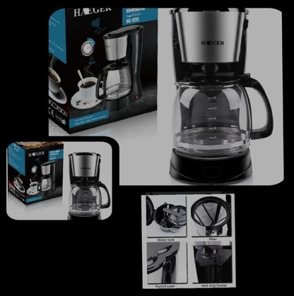 Haeger stainless steel Coffee Maker- 1.5Ltr  The Beautiful   