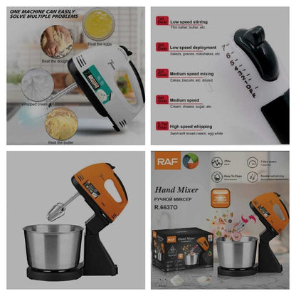 RAF Hand Mixer 250W - 7 Speed  The Beautiful   