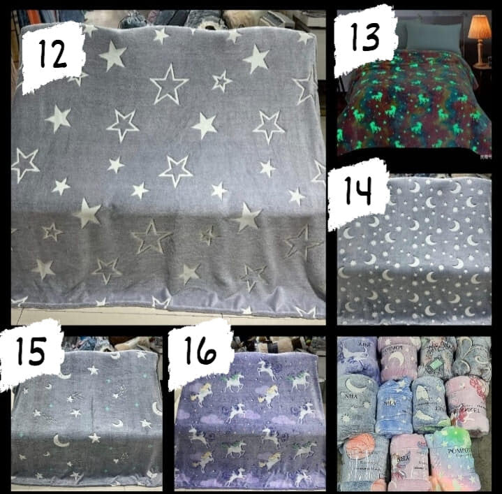 Glow in the Dark Fleece Blankets (Queen Size)  The Beautiful   