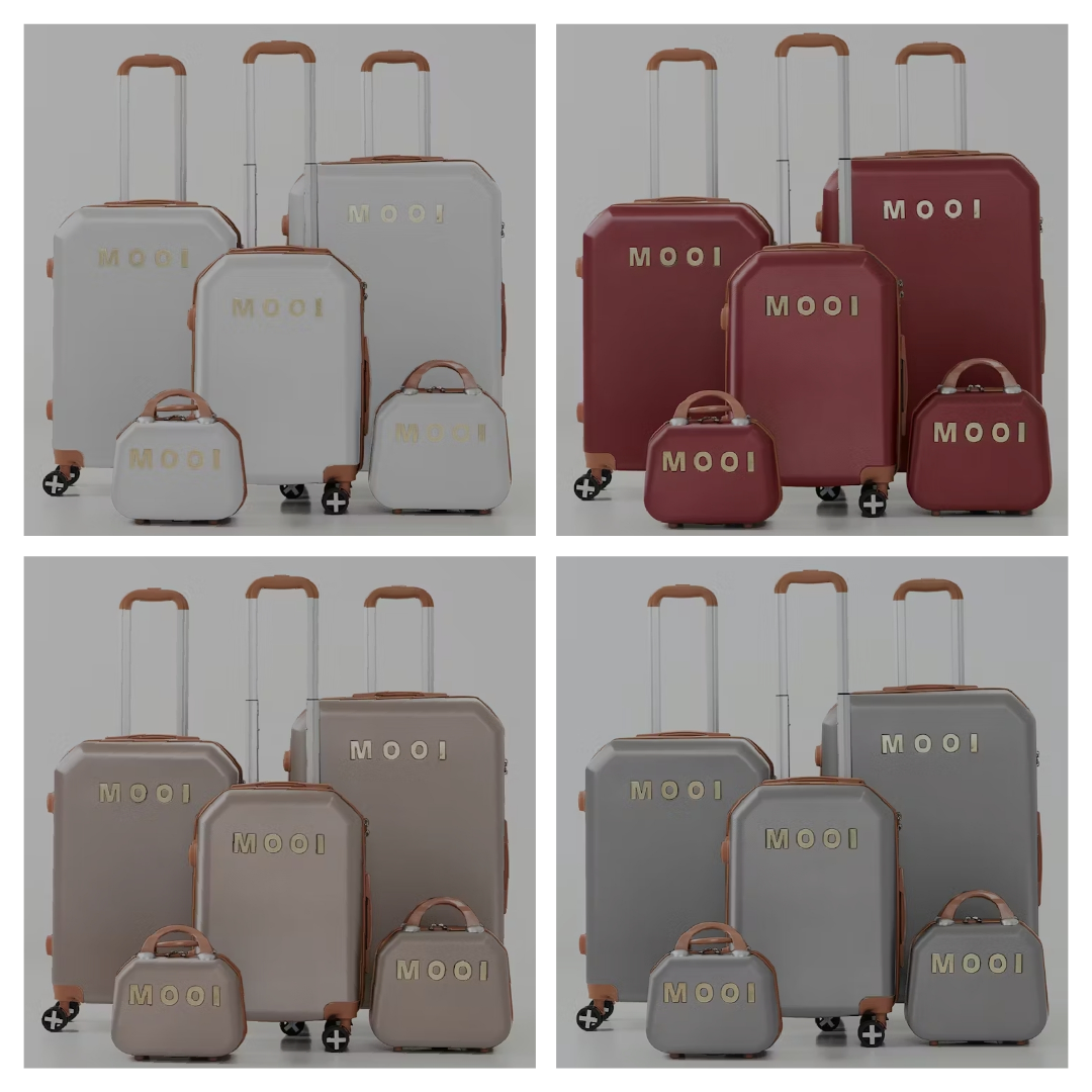 SMTE-Quality Luggage Suitcase Hardshell Mooistar 5 Piece  The Beautiful   