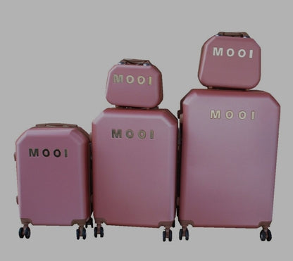 SMTE-Quality Luggage Suitcase Hardshell Mooistar 5 Piece  The Beautiful Pink  