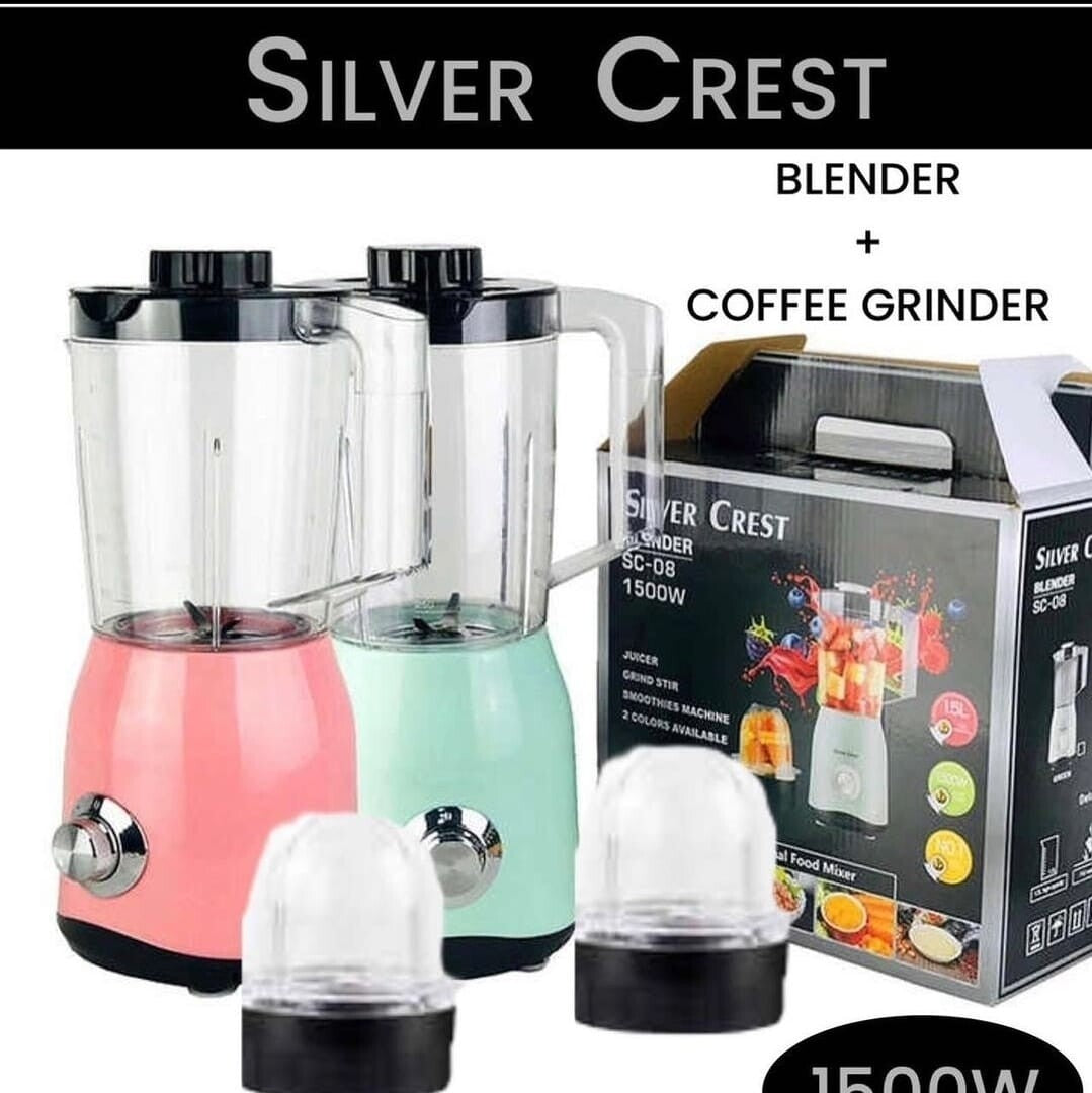 Silver Crest 1500w Blender Pastel  The Beautiful   