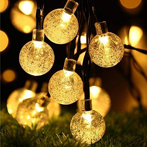 6m Meters Crystal Ball Fairy String Lights Solar  The Beautiful    