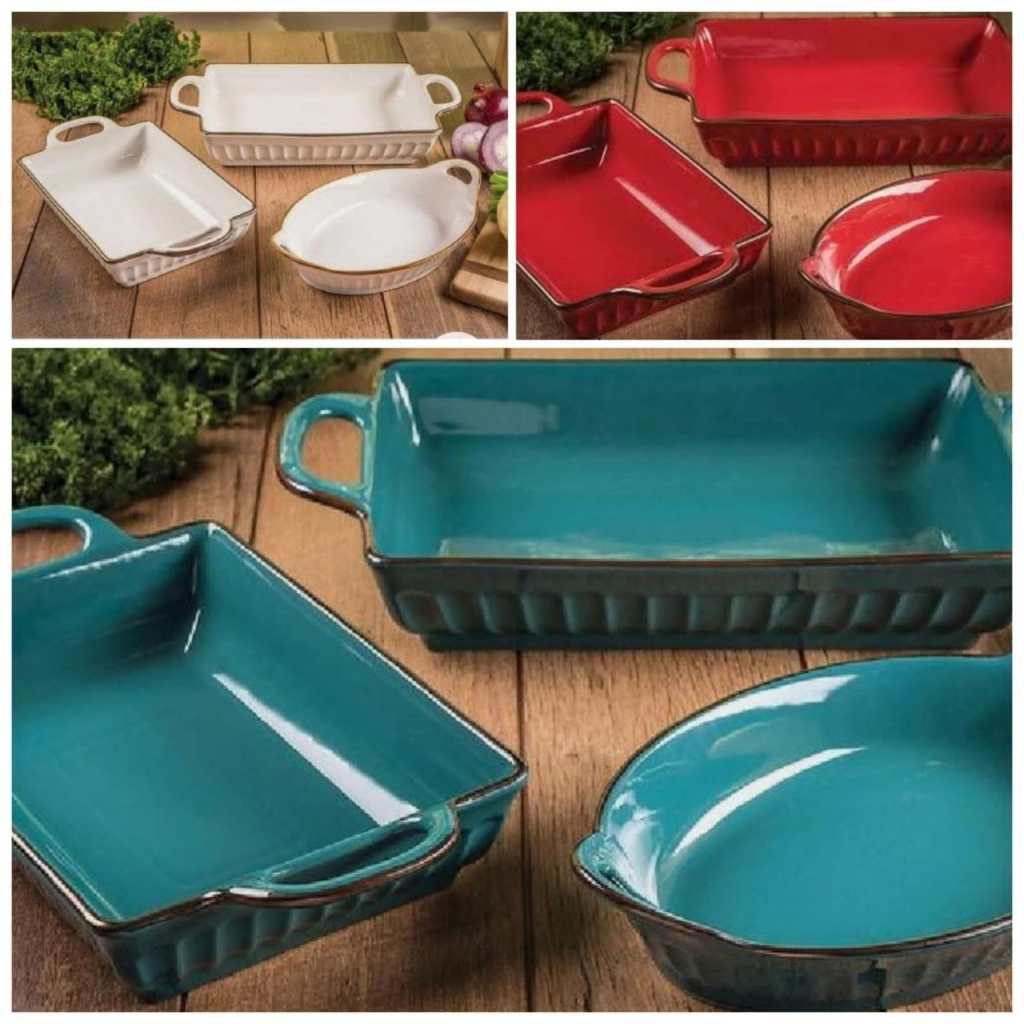 3-Piece Fluted Bakeware Set  GG   