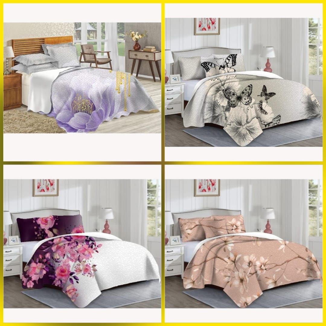 5 Piece Quilted Bedspreads  The Beautiful   