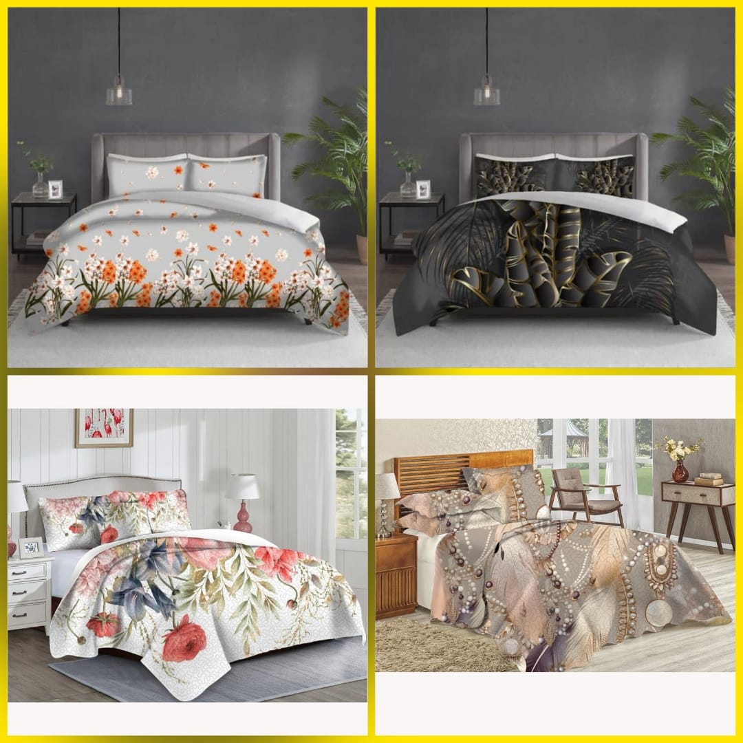 5 Piece Quilted Bedspreads  The Beautiful   