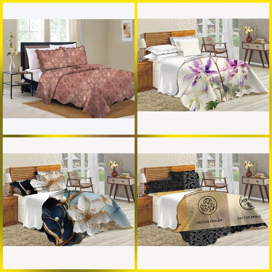 5 Piece Quilted Bedspreads  The Beautiful   