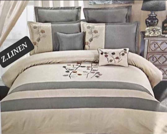 17 Piece Comforter set  The Beautiful  Light Grey  