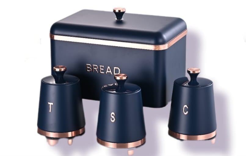 4 Piece Monza Breadbin Set  The Beautiful Style 2  