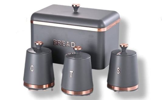 4 Piece Monza Breadbin Set  The Beautiful Style 4  