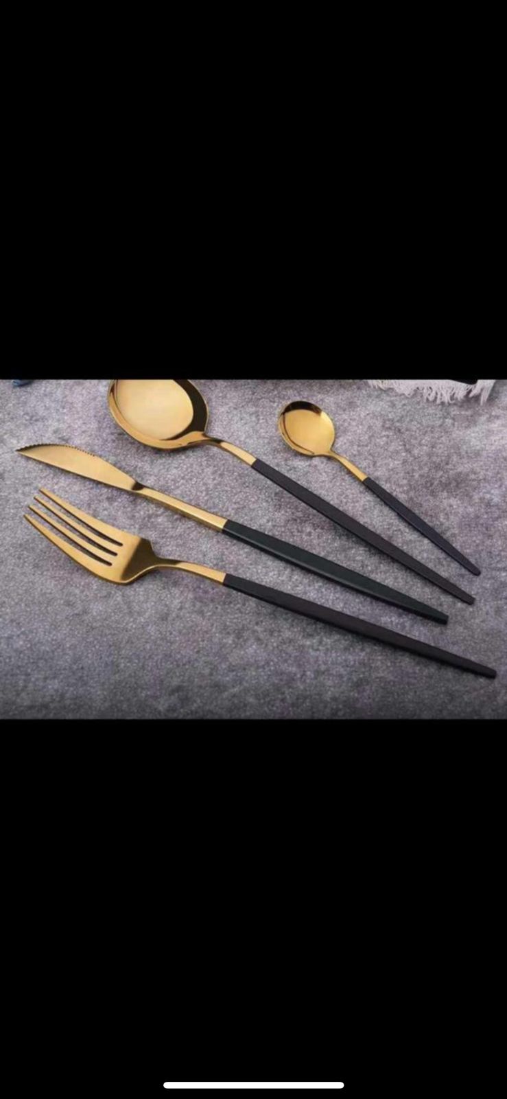 24 Piece 2 Tone Cutlery Set  The Beautiful   