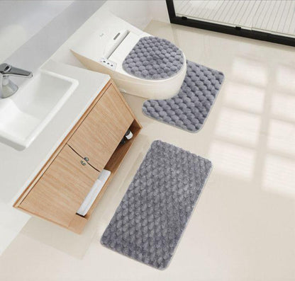 3 Piece Soft Toilet Set  The Beautiful Grey  