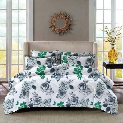 5 Piece Floral Comforter Sets  The Beautiful Double 1 