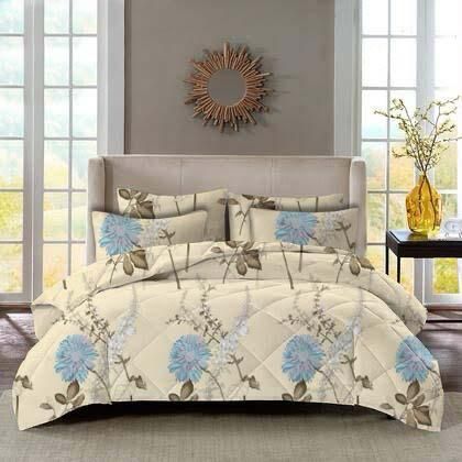 5 Piece Floral Comforter Sets  The Beautiful Double 20 