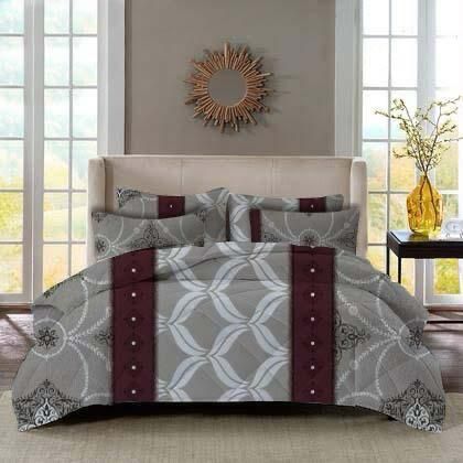 5 Piece Floral Comforter Sets  The Beautiful Double 10 