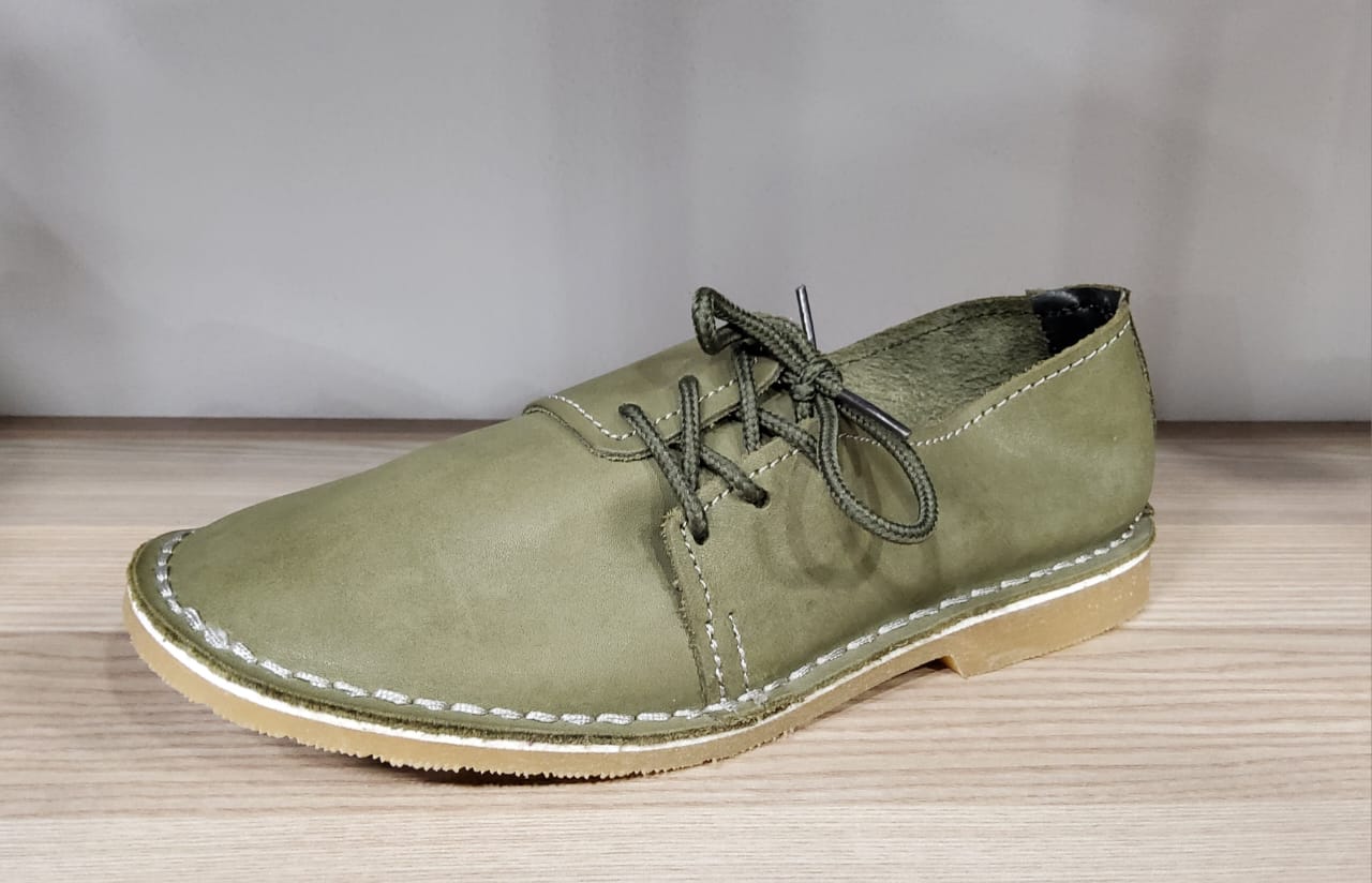 Genuine Leather Vellie Shoes  The Beautiful 3 Olive Green 