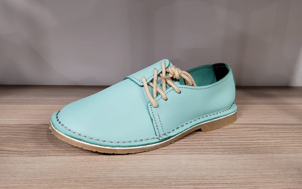 Genuine Leather Vellie Shoes  The Beautiful 3 Light Blue 