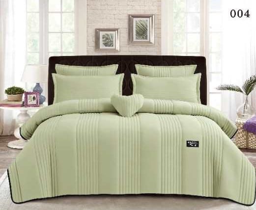 6 Piece Quilted Bedspread Bedding Set  The Beautiful  Green  