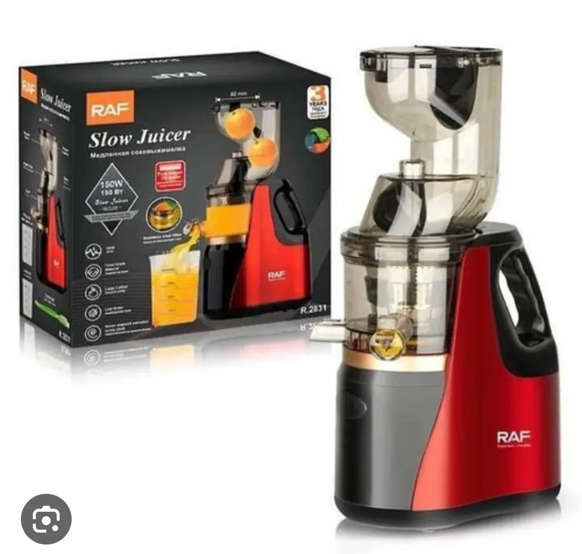 RAF 150w Multifunction Slow Juicer Machine  The Beautiful   