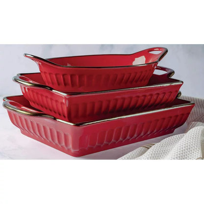 3-Piece Fluted Bakeware Set  GG   