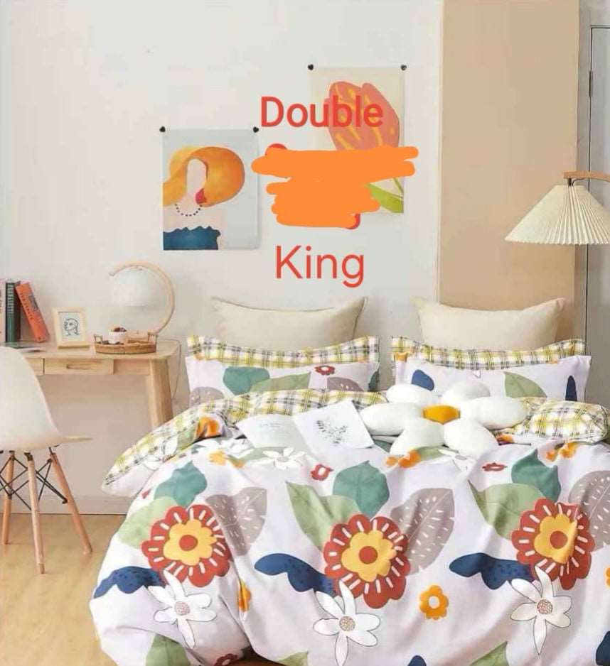 6 Piece Reversible Duvet Cover Set  The Beautiful   