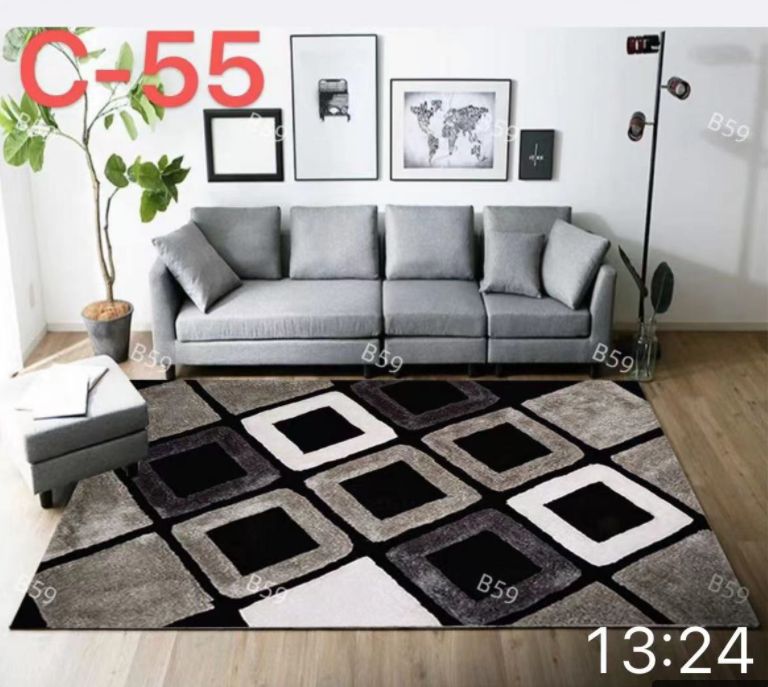 Modern 3D Geometric Design Area Rug 1.5m by 2m  The Beautiful Option 1  