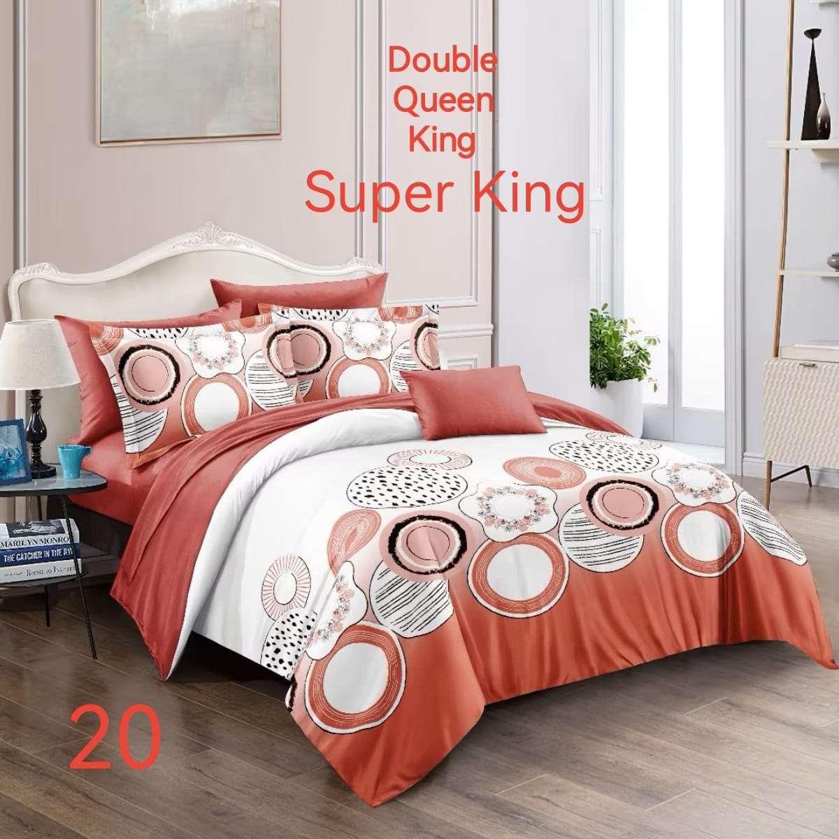 6 Piece Reversible Duvet Cover Set  The Beautiful   