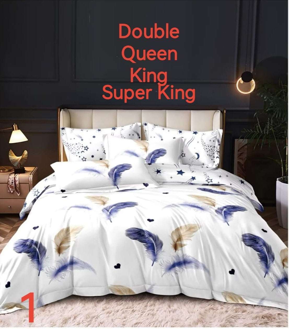 6 Piece Reversible Duvet Cover Set  The Beautiful   