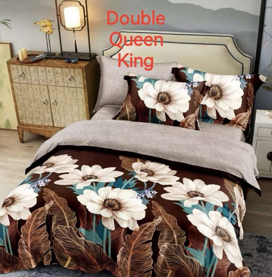 6 Piece Reversible Duvet Cover Set  The Beautiful   