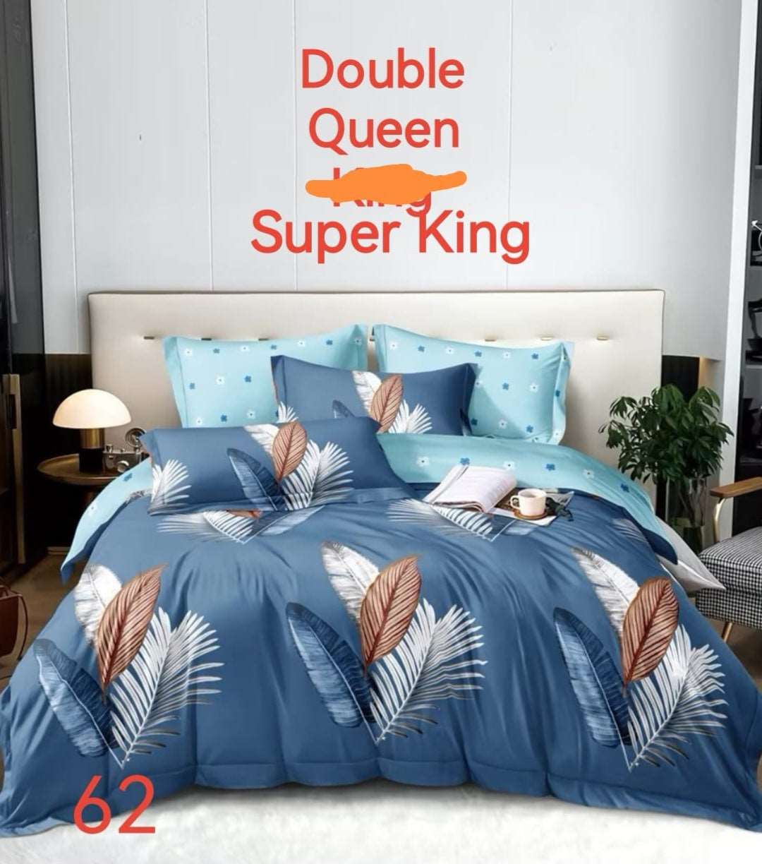 6 Piece Reversible Duvet Cover Set  The Beautiful   