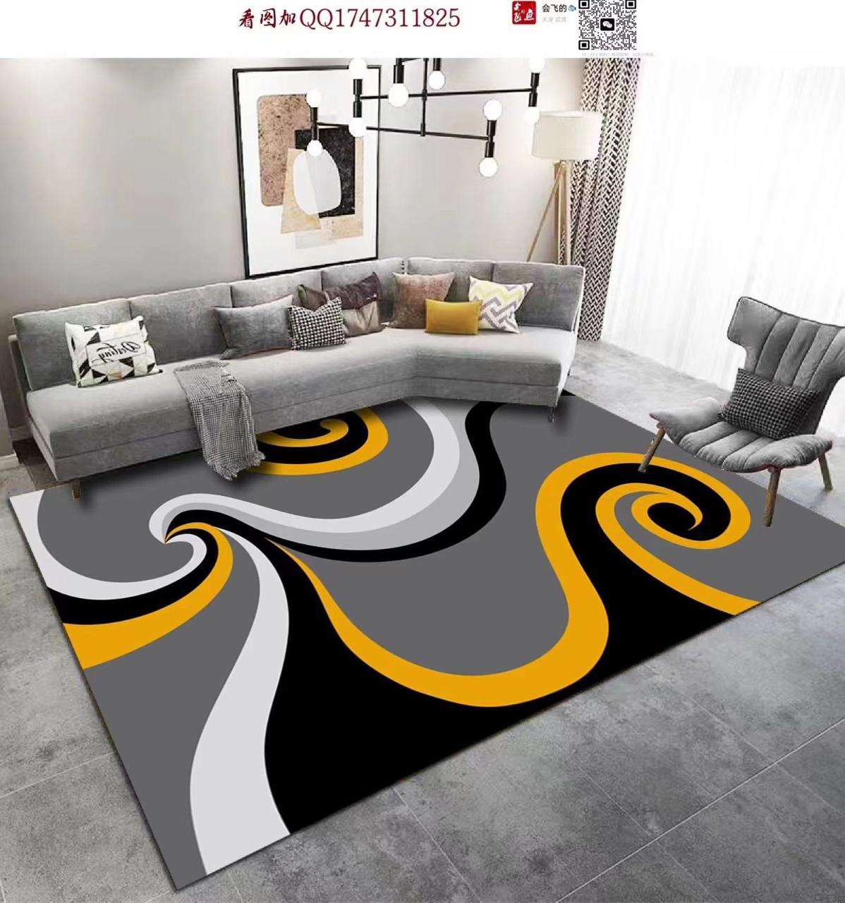 Modern 3D Geometric Design Area Rug 1.5m by 2m  The Beautiful Option 7  