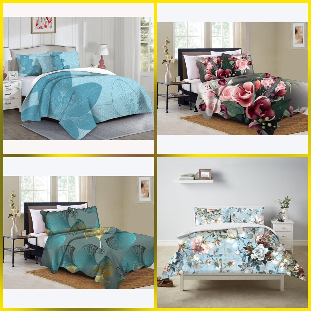 5 Piece Quilted Bedspreads  The Beautiful    