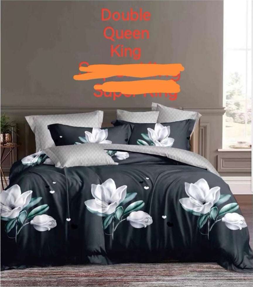 6 Piece Reversible Duvet Cover Set  The Beautiful   