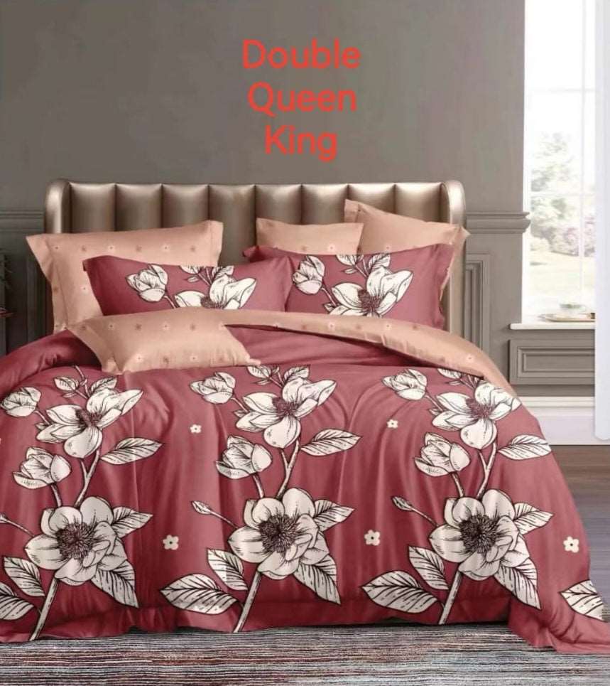 6 Piece Reversible Duvet Cover Set  The Beautiful   