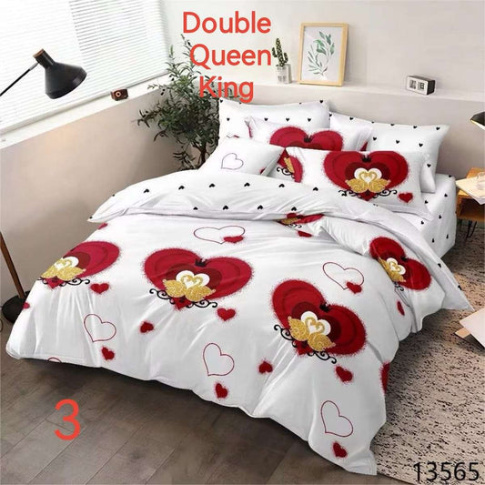 6 Piece Reversible Duvet Cover Set  The Beautiful   