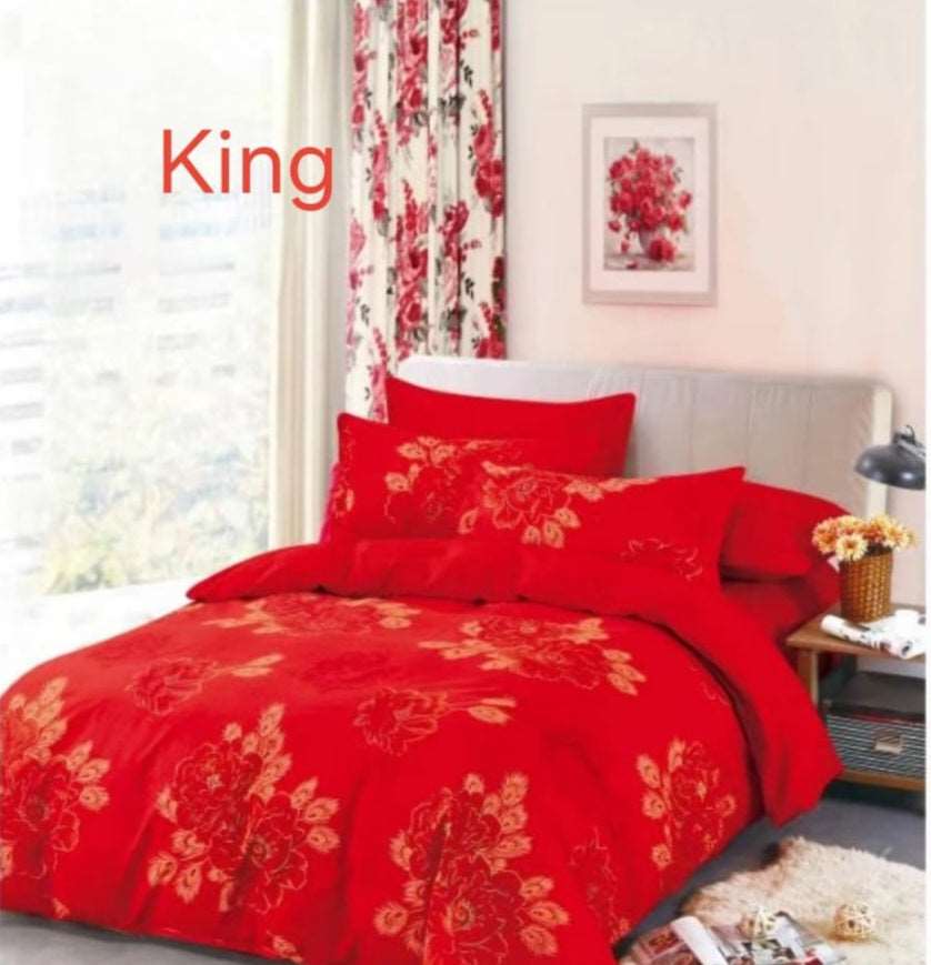 6 Piece Reversible Duvet Cover Set  The Beautiful   