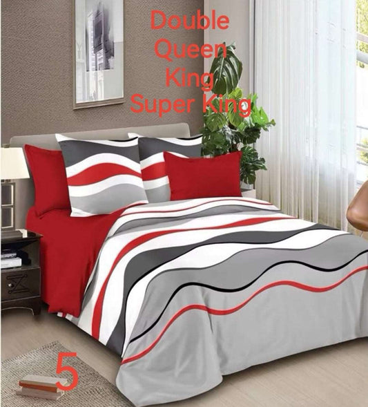 6 Piece Reversible Duvet Cover Set  The Beautiful   