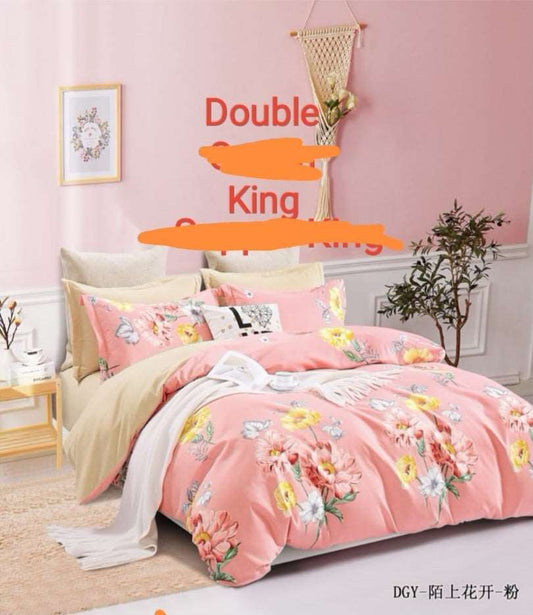 6 Piece Reversible Duvet Cover Set  The Beautiful Double  